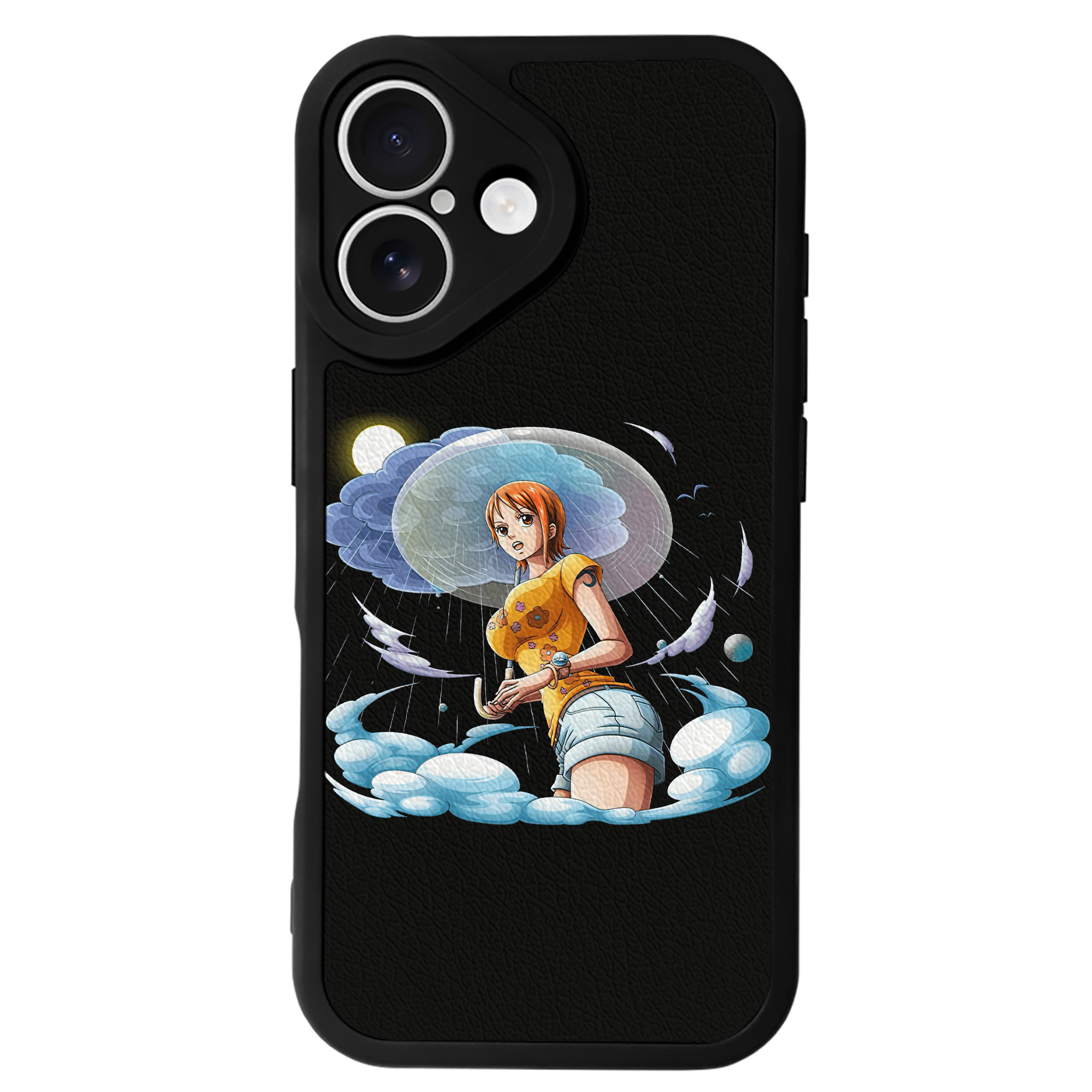 （画像用） ワンピース ナミ ONE PIECE Nami 【iPhone 16シリーズ対応】シリコンスマホケース（レザー調） 材質：シリコン